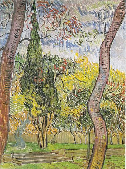 Vincent Van Gogh Garden of the Hospital Saint-Paul Spain oil painting art
